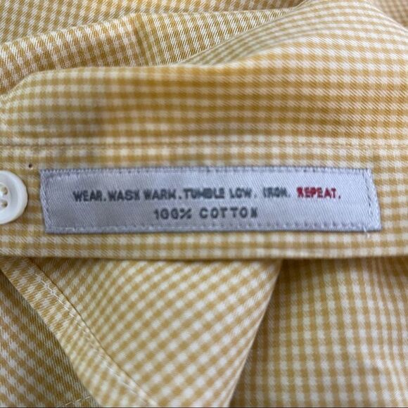 Large Yellow-White Madeleine Finn LS Shirt - Picture 3 of 5